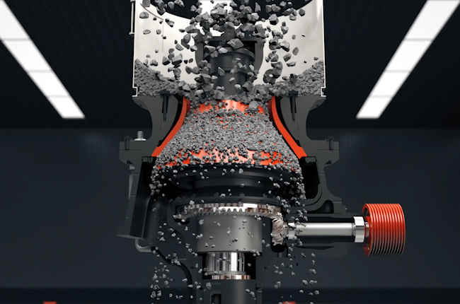 SC单缸液压圆锥破碎机设备实拍展示1