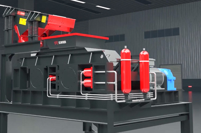 液压对辊破碎机设备实拍展示1