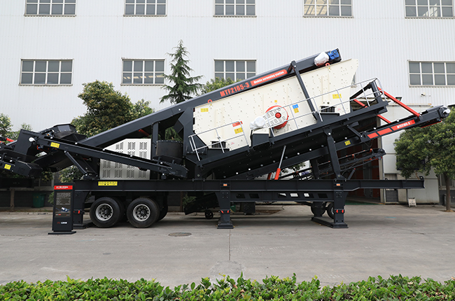 MTF轮胎式移动破碎筛分站设备实拍展示3