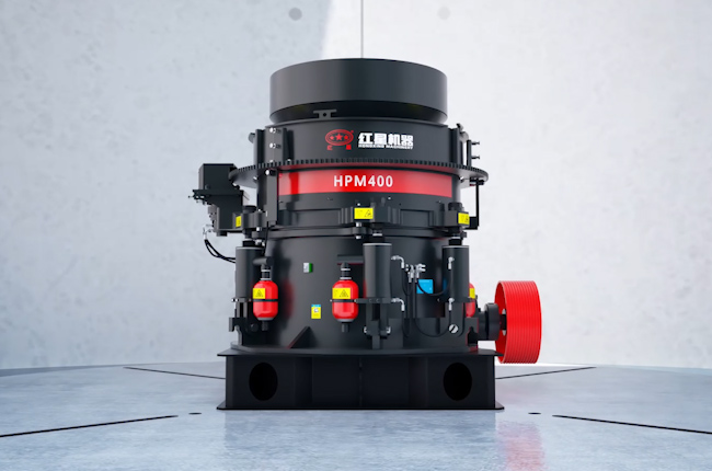 HPM多缸液压圆锥破碎机设备实拍展示3